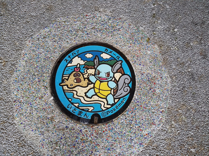 ポケモンマンホール「スナバァ」「カメール」