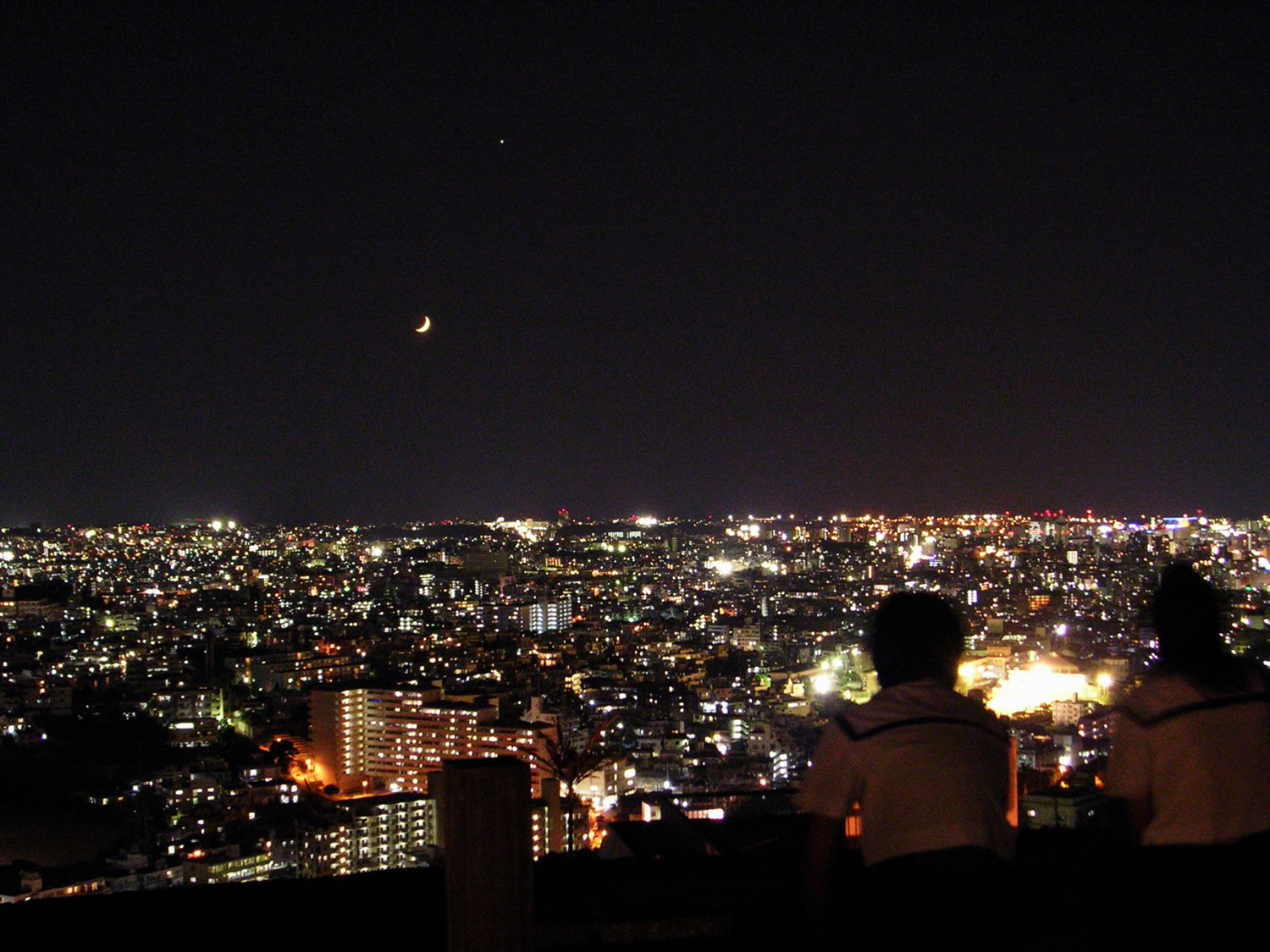 首里城からの夜景